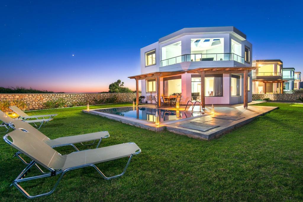 Olga Luxury Beach Front Villas Lakhaniá Exterior foto
